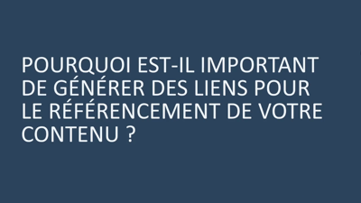 Élaborer une stratégie SEO pour la génération de liens entrants