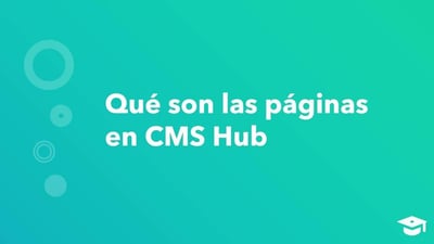 Crear páginas en Content Hub