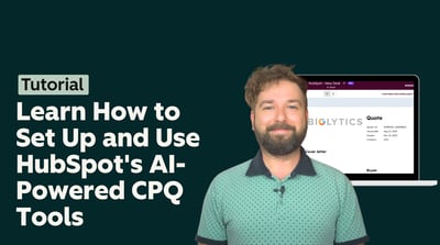 Aprenda a configurar e usar as ferramentas CPQ do HubSpot impulsionadas por IA