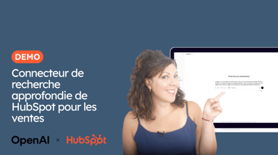 Découvrir le connecteur de recherche approfondie de HubSpot pour la vente