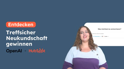Marketing neu entdecken: HubSpots Deep Research Connector mit ChatGPT