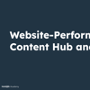 Thumbnail für Website-Performance in Content Hub analysieren