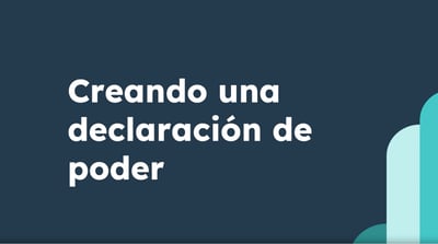Creando una declaración de poder