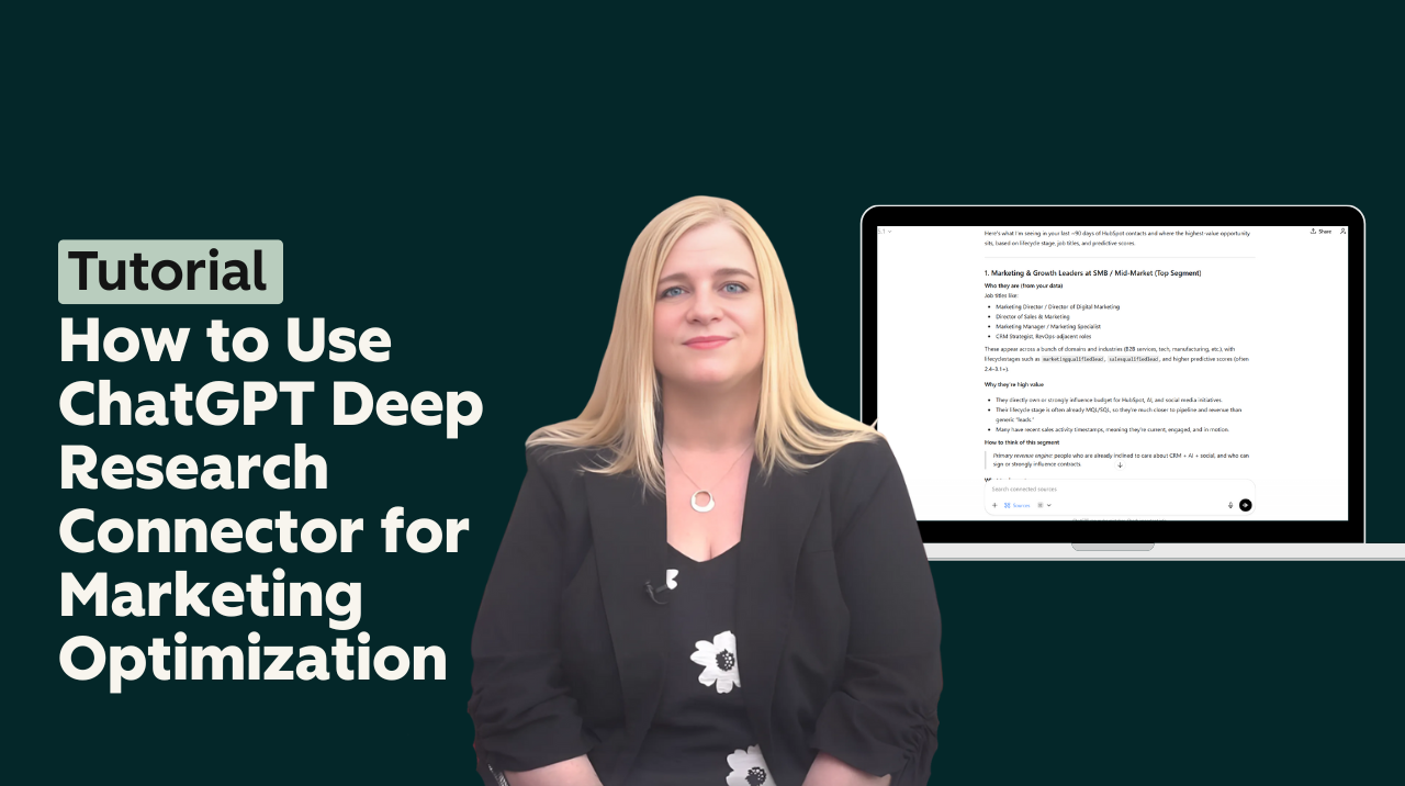 How to Use ChatGPT Deep Research Connector for Marketing Optimization ...