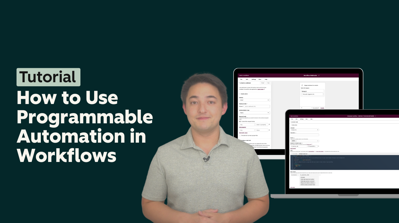 How to Use Programmable Automation in Workflows | HubSpot Academy